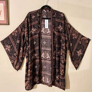 Novella Royale | Hitchhiker Kimono in Brown Moonshine, O/S ♥ NWT